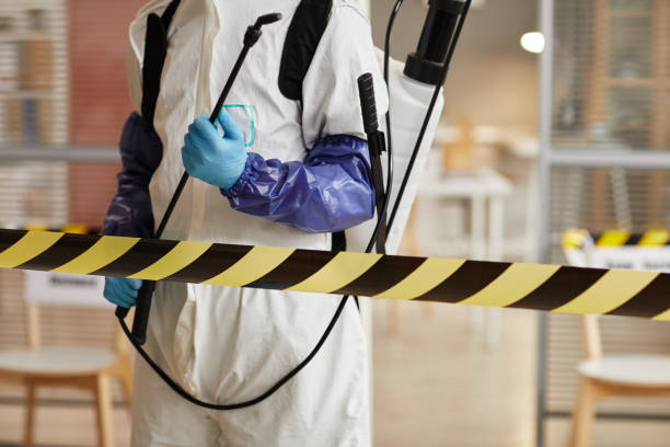 Professional Sewage Cleanup technician working in Posey, CA
